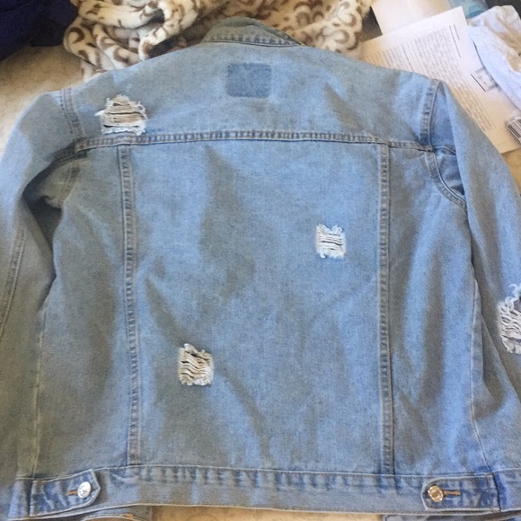 Distressed Denim Jacket - Picture 2 of 4